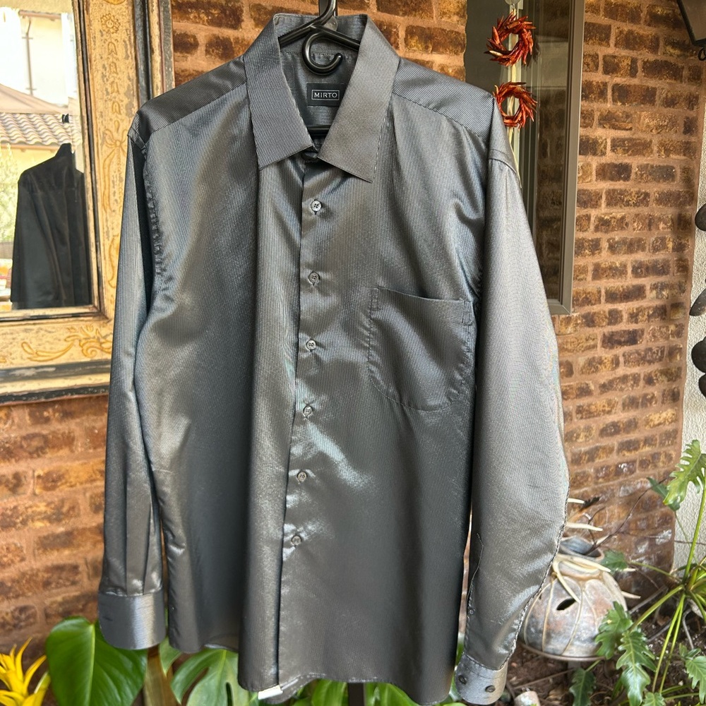 Black Dress Shirt Elegant Formal Wear